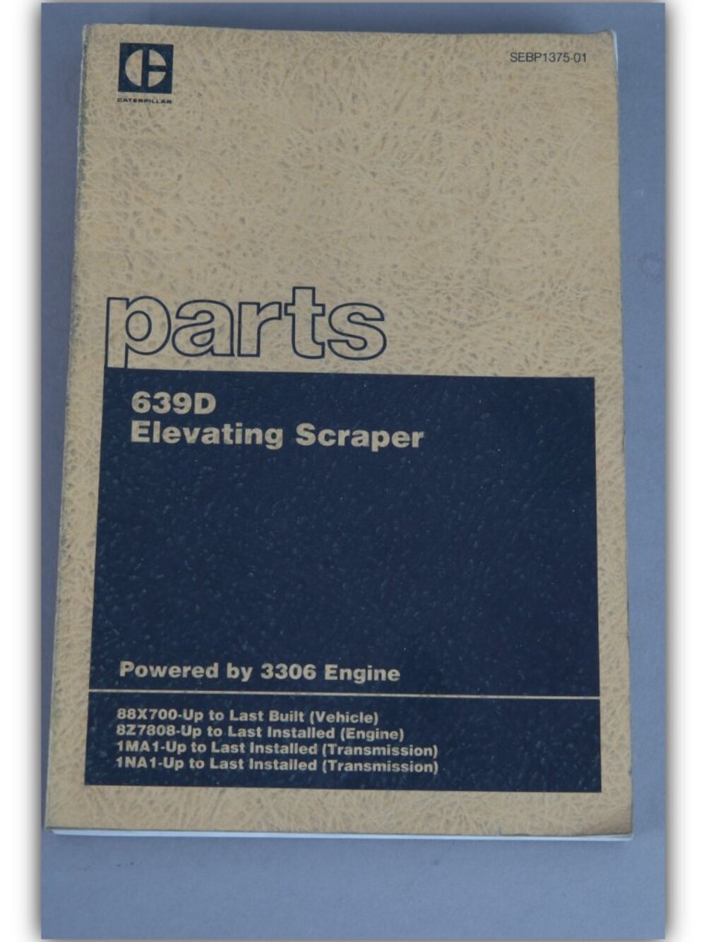 Caterpillar 639D Elevating Scraper parts catalog powered by 3306 engine